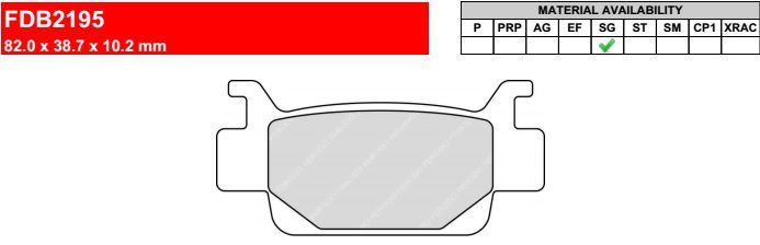 Motorkerékpár fékbetét Ferodo FDB2195
