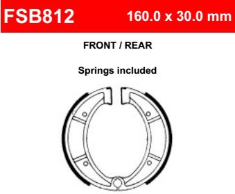 Motorkerékpár fékpofa Ferodo FSB812
