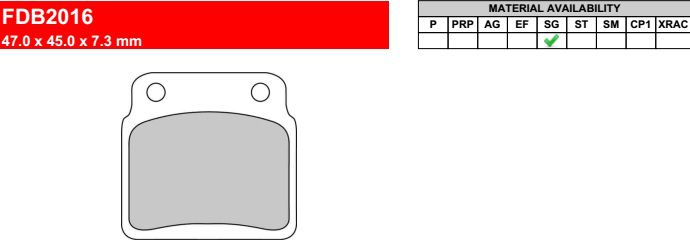 Motorkerékpár fékbetét Ferodo FDB2016