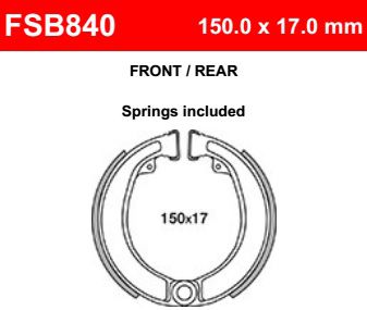 Motorkerékpár fékpofa Ferodo FSB840
