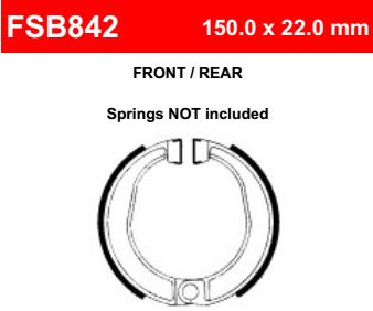 Motorkerékpár fékpofa Ferodo FSB842