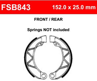 Motorkerékpár fékpofa Ferodo FSB843