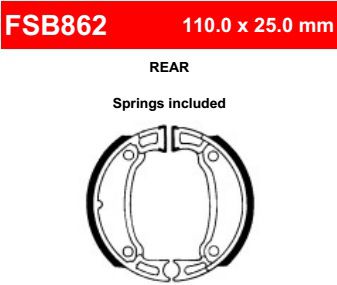 Motorkerékpár fékpofa Ferodo FSB862