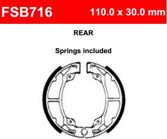 Motorkerékpár fékpofa Ferodo FSB716