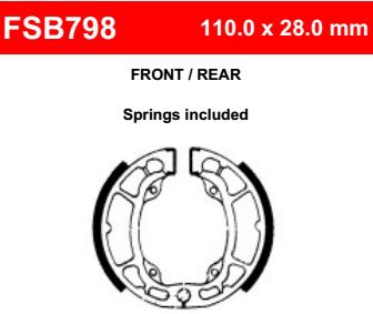 Motorkerékpár fékpofa Ferodo FSB798
