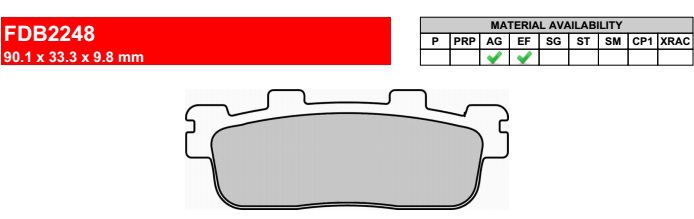 Motorkerékpár fékbetét Ferodo FDB2248AG
