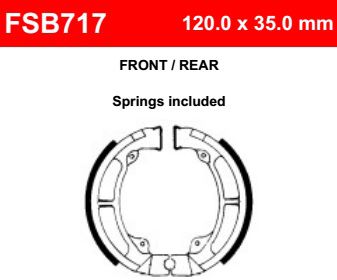 Motorkerékpár fékpofa Ferodo FSB717
