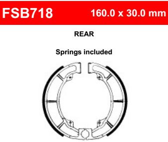 Motorkerékpár fékpofa Ferodo FSB718