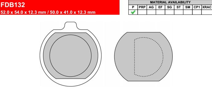 Motorkerékpár fékbetét Ferodo FDB132P