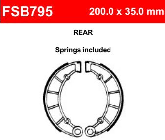 Motorkerékpár fékpofa Ferodo FSB795