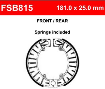 Motorkerékpár fékpofa Ferodo FSB815