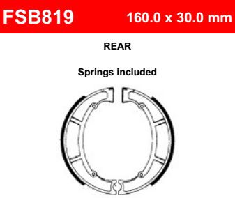 Motorkerékpár fékpofa Ferodo FSB819