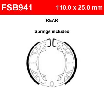 Motorkerékpár fékpofa Ferodo FSB941