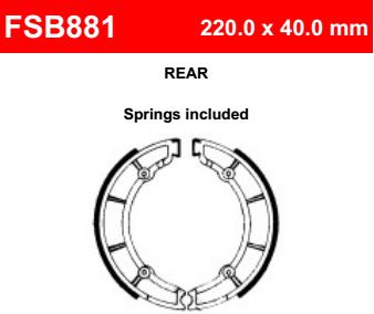 Motorkerékpár fékpofa Ferodo FSB881