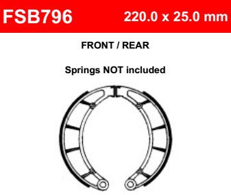 Motorkerékpár fékpofa Ferodo FSB796