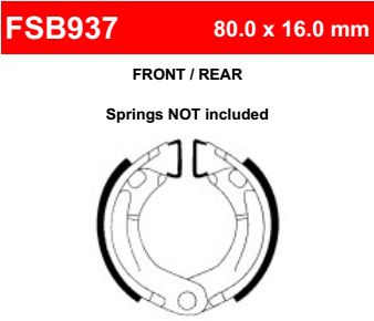 Motorkerékpár fékpofa Ferodo FSB937