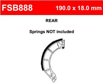 Motorkerékpár fékpofa Ferodo FSB888