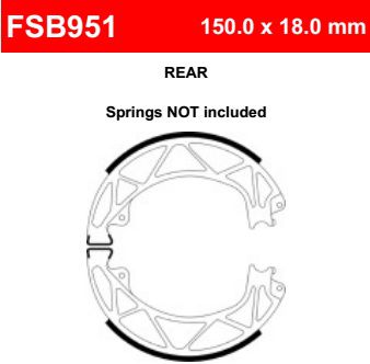 Motorkerékpár fékpofa Ferodo FSB951