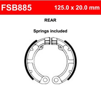Motorkerékpár fékpofa Ferodo FSB885