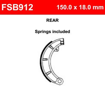 Motorkerékpár fékpofa Ferodo FSB912