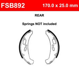 Motorkerékpár fékpofa Ferodo FSB892