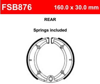 Motorkerékpár fékpofa Ferodo FSB875