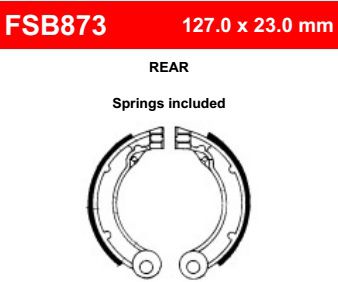 Motorkerékpár fékpofa Ferodo FSB873