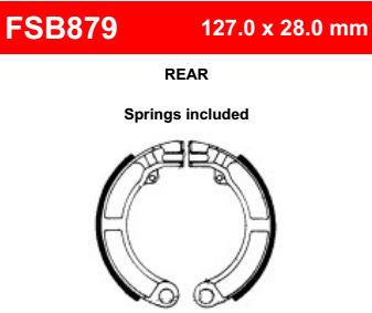 Motorkerékpár fékpofa Ferodo FSB879
