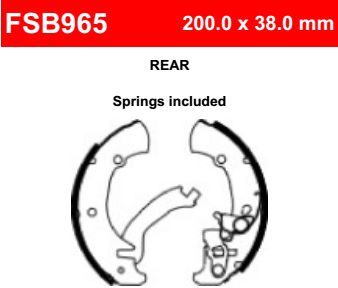 Motorkerékpár fékpofa Ferodo FSB965