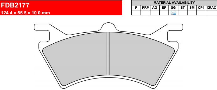 Motorkerékpár fékbetét Ferodo FDB2177