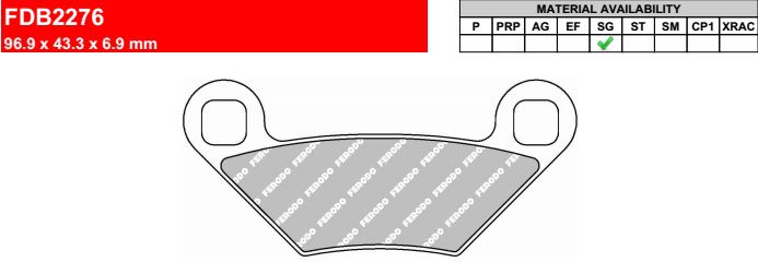 Motorkerékpár fékbetét Ferodo FDB2276