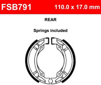 Motorkerékpár fékpofa Ferodo FSB791
