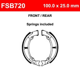 Motorkerékpár fékpofa Ferodo FSB720