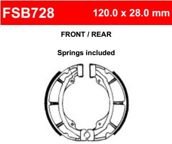 Motorkerékpár fékpofa Ferodo FSB728