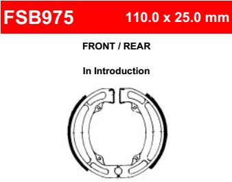 Motorkerékpár fékpofa Ferodo FSB975