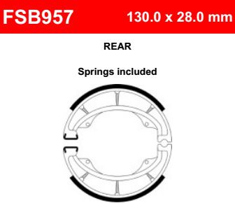 Motorkerékpár fékpofa Ferodo FSB957