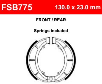Motorkerékpár fékpofa Ferodo FSB775