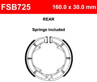 Motorkerékpár fékpofa Ferodo FSB725