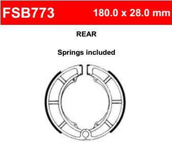 Motorkerékpár fékpofa Ferodo FSB773