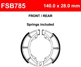 Motorkerékpár fékpofa Ferodo FSB785