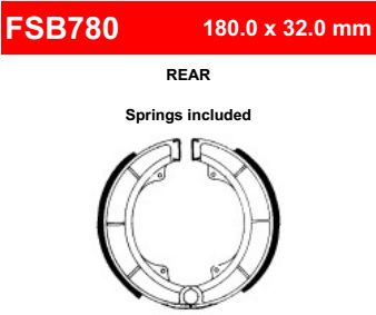Motorkerékpár fékpofa Ferodo FSB780
