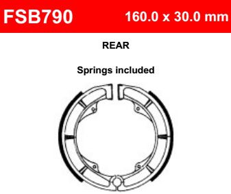 Motorkerékpár fékpofa Ferodo FSB790