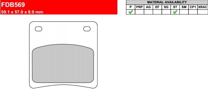 Motorkerékpár fékbetét Ferodo FDB569P
