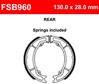 Motorkerékpár fékpofa Ferodo FSB960