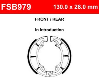 Motorkerékpár fékpofa Ferodo FSB979