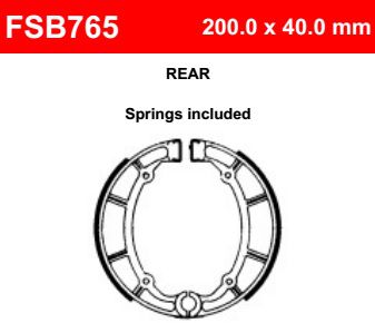 Motorkerékpár fékpofa Ferodo FSB765