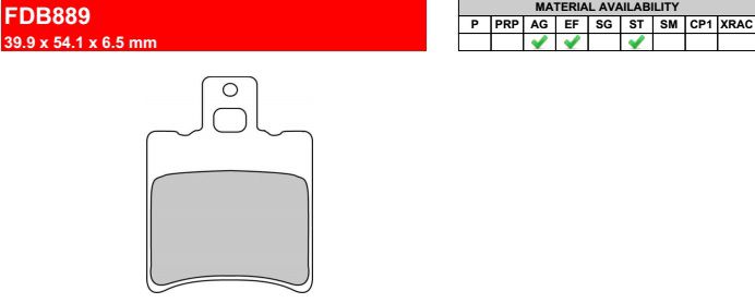 Motorkerékpár fékbetét Ferodo FDB889ST