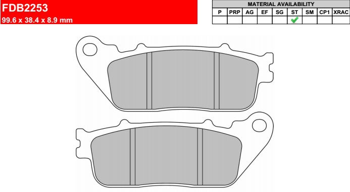 Motorkerékpár fékbetét Ferodo FDB2253ST