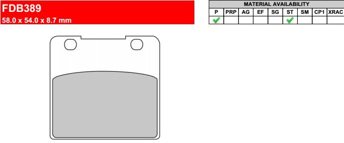Motorkerékpár fékbetét Ferodo FDB389ST