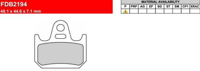 Motorkerékpár fékbetét Ferodo FDB2194